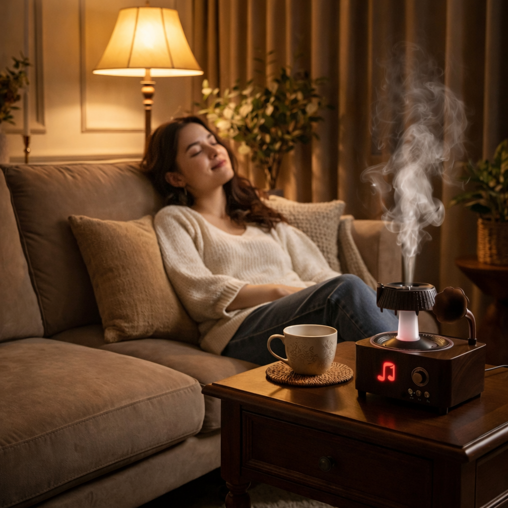 Retro Rotating Raindrop Aromatherapy Diffuser